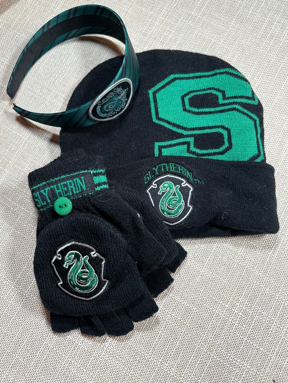 Danielle Nicole Emerald Slytherin Quilted Mini Backpack Plus Extras - Picture 16 of 16